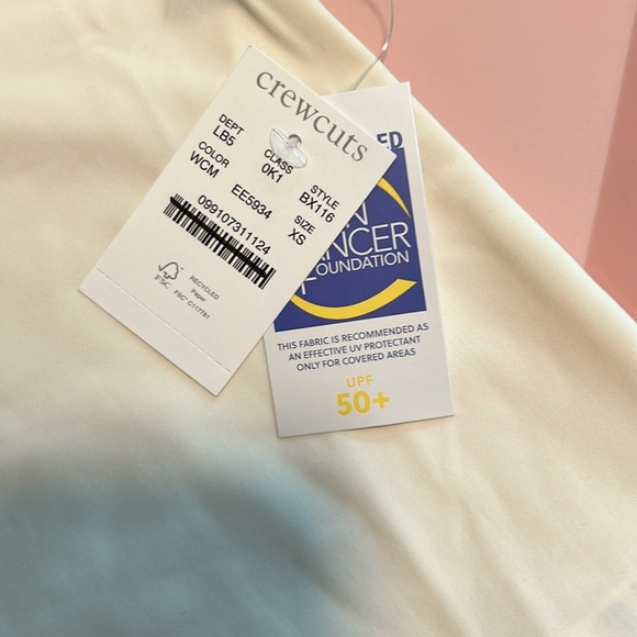 NWT Crewcuts Kids' baseball rash guard with UPF 50+ - Picture 3 of 8